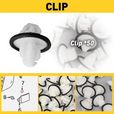 9109910000 clips de moldura laterales de carrocería*50 para Mercedes Benz Sprinter 2019-2022 Foto 1 de 4