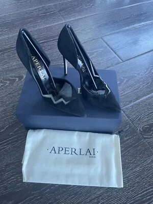 ¡Nuevo en caja! Tacones altos negros Aperlai - talla 8,5 Foto 1 de 4