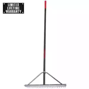 24 in. Aluminum Landscape Rake - Picture 1 of 7