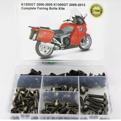 Kit completo de tornillos de carenado aptos para BMW K1200GT 2006-2009 K1300GT 09-13 Foto 1 de 4