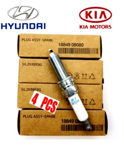 Genuine Spark Plug Set 4 pcs For HYUNDAI KIA 1.6L turbo 18849-08080 Spark Plugs - Picture 1 of 10
