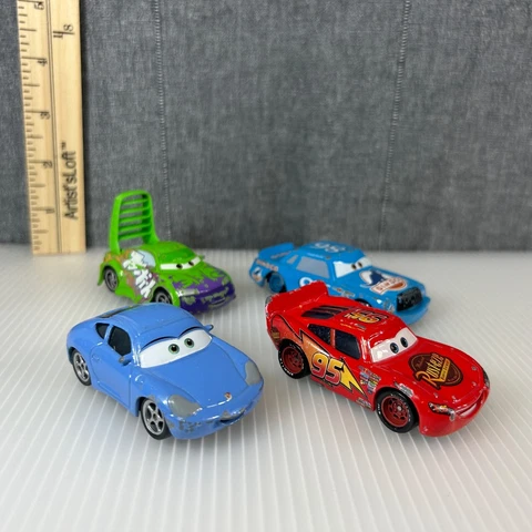 Disney Pixar Cars Lightning Sally Chick Hicks Wingo Diecast Vehicle Figure Lot Cover