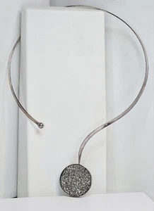 Sterling Silver & Marcasite Choker Necklace - Not Scrap - Picture 1 of 6