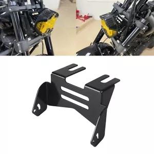 3.5" Bar Mount BAJA LED Headlight Bracket Combo Kit For Harley Road King 2014-up - Picture 1 of 10
