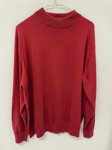 Enro Langarm-Pullover mit Stehkragen rot Large Baumwolle Modal 0824 - Bild 1 von 5
