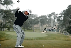 Danish Golfer Thomas Bjorn Hand Signed Photo 12x8" 1 - Picture 1 of 1