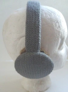 Fownes Quality Grey Wool & Brown Fur Earmuffs,Style 3448 - Foto 1 di 3