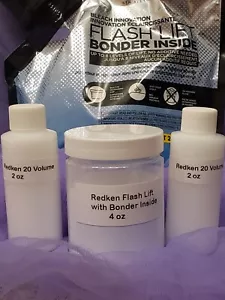 Redken Flash Lift Bonder Inside with 4 oz of 20 Vol. Developer. Repackaged.. - Picture 1 of 4