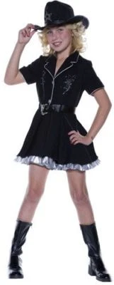 Disfraz de vaquera de rodeo con diamantes de imitación para niñas Underwraps (Pequeño preadolescente (4-6)) Foto 1 de 2