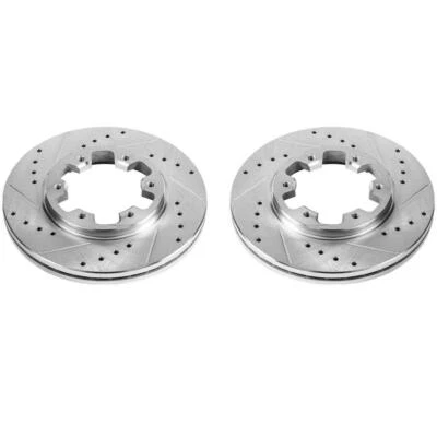 Juego de rotor de freno de disco PowerStop - Se adapta a Nissan 720 1985-1986, Nissan D21 1986-1994 Foto 1 de 4