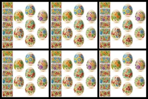 Ostereierverpackungen für 42 Hühnereier, 6 Hülsen, 7 Designs, Heat Shrink, Pysanka #39 - Bild 1 von 2