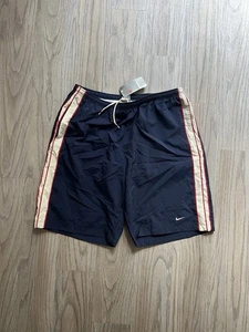 Vintage Nike Baby bestickte Badehose Mesh gefüttert 90er grau Etikett Kordelzug 2XL - Bild 1 von 4