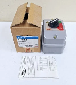Eaton MEM PC2G25.2 Local Isolator 25A Enclosed Metal Clad IP55 - Picture 1 of 14