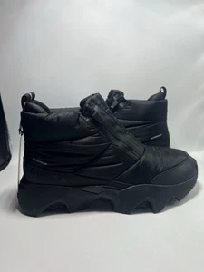 Sorel Kinetic Impact Puffy Zip Waterproof Boots Womens Sz 10.5 Bootie Black - Picture 1 of 7