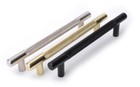 Door Handles Kitchen Cabinet Cupboard Drawer Interior Steel Knurled T Bar Handle