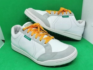 Ashworth Leather Mens golf shoes EVG 791003 Green And White Size 9 - Picture 1 of 24