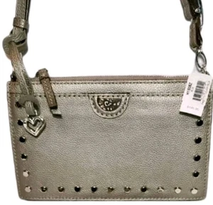 BRIGHTON PRETTY TOUGH COLLECTION ZINK PERLEN ROX NIETEN CROSSBODY ORGANIZER NEU MIT ETIKETT - Bild 1 von 14