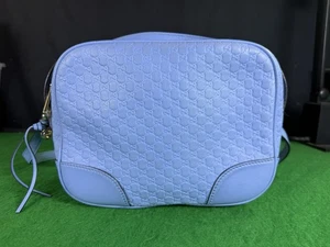 Gucci GG Guccissima Umhängetasche aus geprägtem Leder - hellblau - Bild 1 von 24