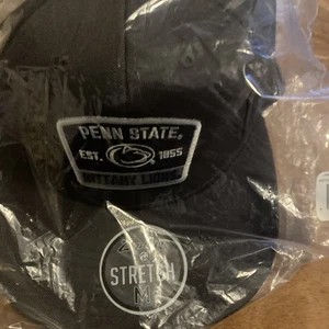 Zephyr Penn State Nittany Lions Logo Flat Bill Hat Cap Stretch Flex Medium Blue - Picture 1 of 5