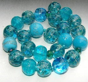 Sistersbeads Handmade Glass Beads- Open Ocean - Picture 1 of 2