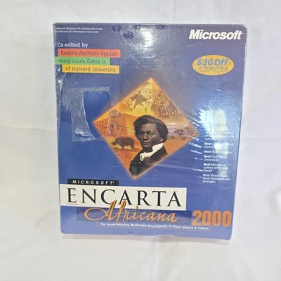 Encarta Africana 2000 Microsoft Multimedia Encyclopedia Software Windows PC Disc - Image 1 of 4