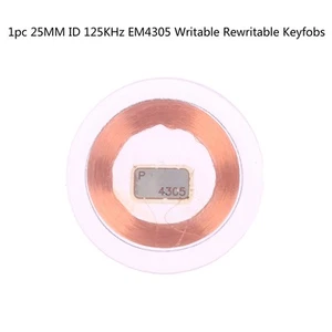 1Pc 25MM ID Copy Card 125KHz EM4305 Rewritable Keyfobs Copy Clone Blank Card _tm - Picture 1 of 12