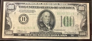 1934 Franklin $100 Note. VF Very Fine Condition. Good Detail / Nice Bill! - Picture 1 of 2