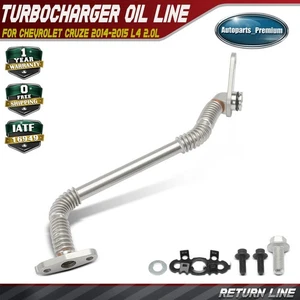 Return Turbocharger Oil Line for Chevrolet Cruze 2014 2015 L4 2.0L Diesel DOHC - Picture 1 of 9