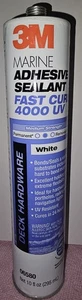 3M 06580 Marine Adhesive Sealant 4000 UV Fast Cure 06580 WHITE 10 Oz As Pictured - Picture 1 of 3