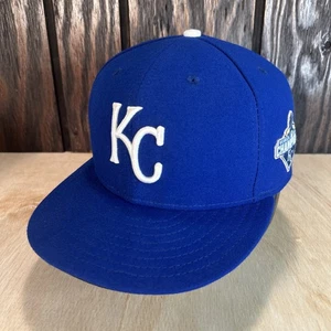 Kansas City Royals Hat New Era 59Fifty 7 3/8 2015 World Series Champions Patch - Picture 1 of 14