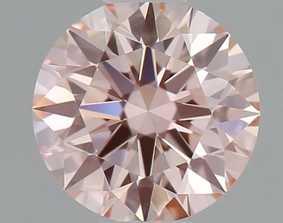 0.50ct Fancy Intense Pink VVS1 ID/EX Round Lab-grown Loose Diamond IGI Certified - Image 1 of 4