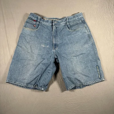 Pantalones Cortos Pelle Pelle Super Sport Para Hombre Talla 40 Azul Denim Cinco Bolsillos Frente Plano Foto 1 de 4