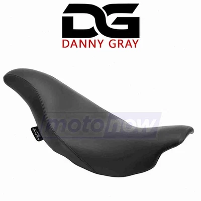 Danny Gray Shorthop 2-Up Seat for 2008-2018 Harley Davidson FLHR Road King cn Foto 1 de 4
