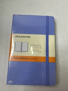 Moleskine Classic Notebook Hard Cover 3.5” X 5.5” Ruled Purple Lilac 192pg - Picture 1 of 2