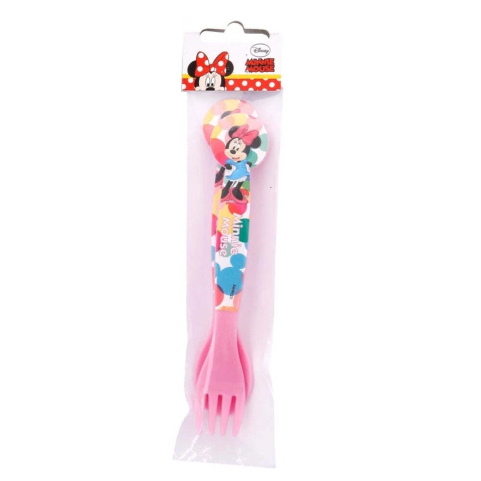 Minnie Maus Plastik Besteck Set - 2 Teile - Bild 1 von 1