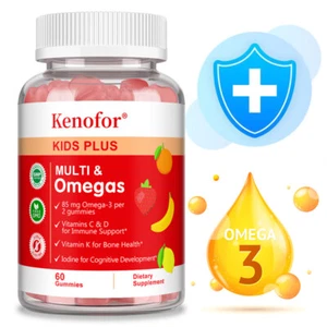 Kids Plus Multi & Omegas Gummies,Supports Body Growth And Development - Picture 1 of 10