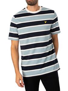 Lyle & Scott Men's Relaxed Stripe T-Shirt, Blue