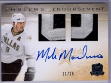 2009-10 The Cup Emblems Of Endorsement Auto #EEMO Mike Modano 11/15 *S683