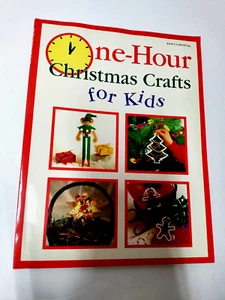 Childrens Christmas Crafts Book  Vintage One Hour Crafts 64 Pgs 1994 Illustrated - Picture 1 of 5