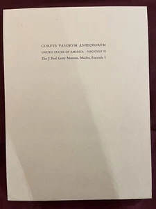 Corpus Vasorum Antiquorum, Fascicule 1 by Andrew J. Clark (1989, Softcover) - Picture 1 of 4