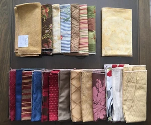 21 MIXED LOT Designer UPHOLSTERY DRAPERY SQUARES SAMPLES TAPESTRY FABRIC 23 x 24 - Picture 1 of 9