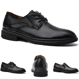 Mens Slip on Lace up Pointy Toe British Office Business Leisure Leather Shoes Sz