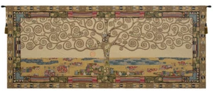 Serenidad Dorada: Un Tapiz Italiano Contemporáneo del Árbol de la Vida de Klimt - Imagen 1 de 11