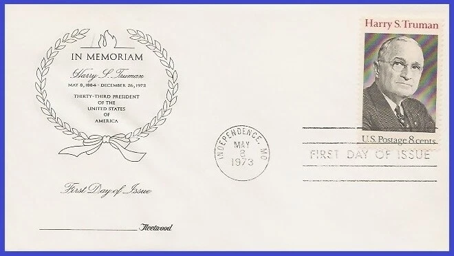 USA6 #1499 U/A FLEETWOOD FDC   Harry S. Truman - 33rd President - Image 1 of 1