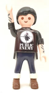 Playmobil Rocker with PUBLIC ENEMY T-SHIRT 5602 4784 70031 5605 5610 Music - Picture 1 of 1
