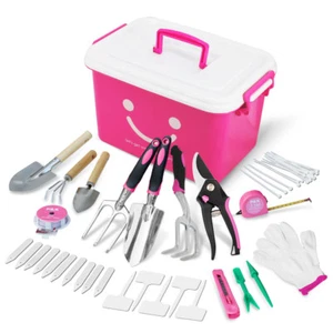 Gartenset in praktischer Box in Pink Garten Balkon - Bild 1 von 3