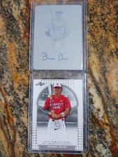 Brandon Dieter 2017 Leaf Perfect Game Plate Auto 1/1  and Free Base Card