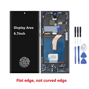OLED Display Touch Screen Digitizer Frame For Samsung Galaxy S22 Ultra 5G S908 - Photo 1 sur 19