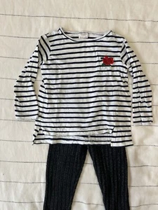 Zara Long Sleeve Top Bundle Of Two. Both With Details. Size 6 And 6/7 - Picture 1 of 5