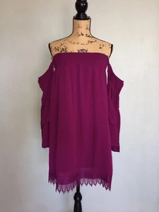 Jack By BB Dakota Maroon Strapless Dress Size Small - Picture 1 of 7